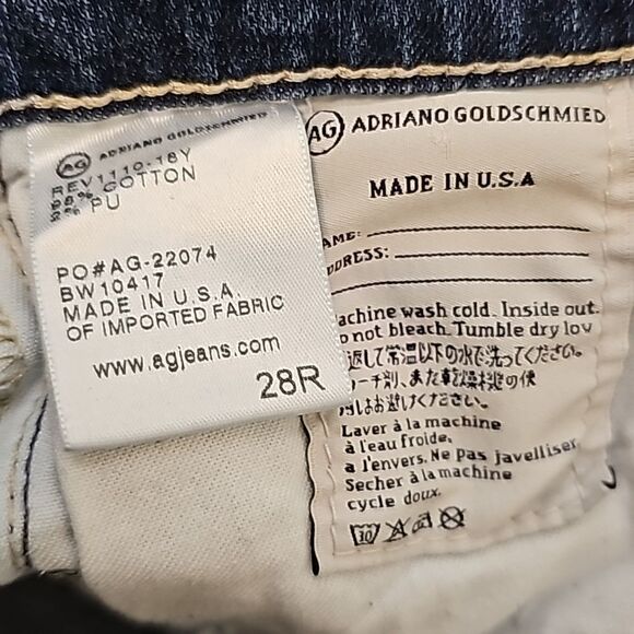 Adriano goldsmith stilt cigarette Jeans size 28R - Picture 8 of 10